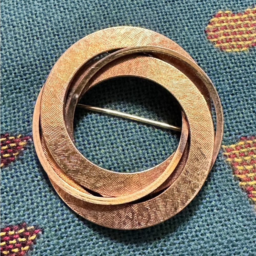 Vintage Handmade Henry Griffith 1/20 12K Gold-Filled British Brooch